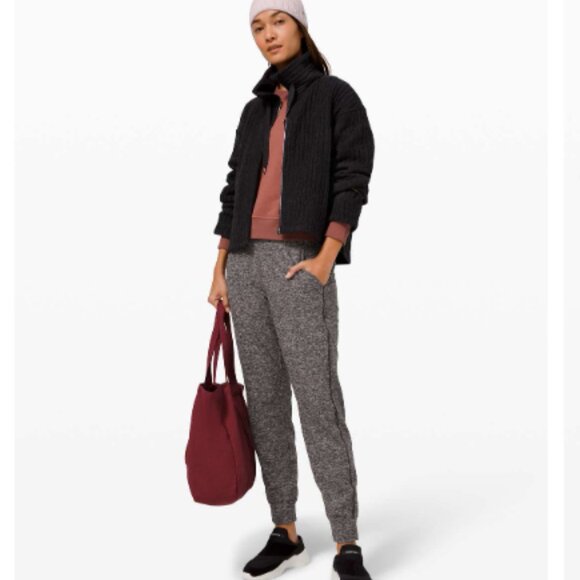 Lululemon Ready to Rulu Fleece Jogger Heathered Black Size 8 - Picture 3 of 16